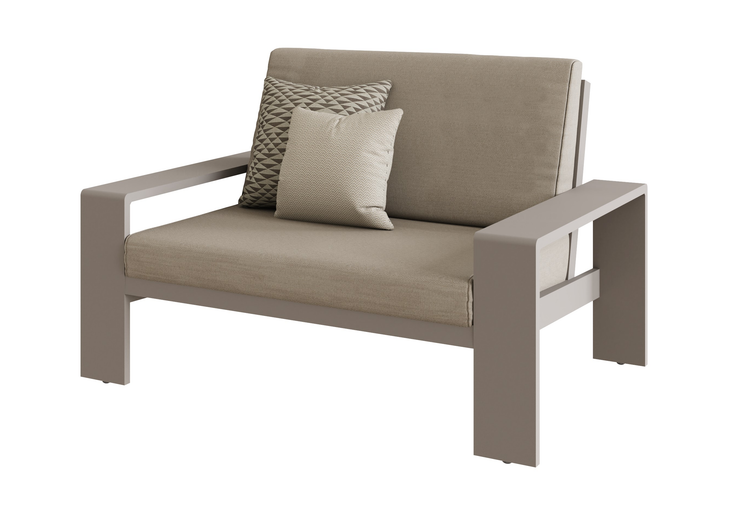 Venus L Shape Corner Sofa with Gas Firepit and Loveseat | Venu0462_0528