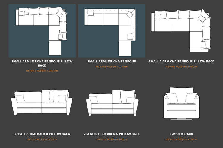 Lucy Fabric Sofa Collection | Lebus Upholstery