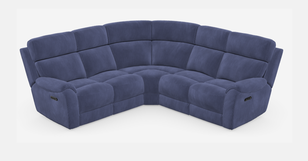 Winchester Fabric Modular Corner Sofa, Static, Manual or Electric Recliner