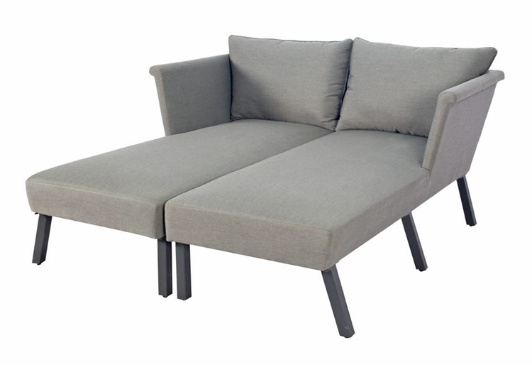 Luna Grey Outdoor Fabric Daybed/Loungers Set | Luna0461