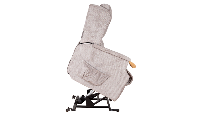 Malvern Button Back Fabric Lift and Rise Recliner Chair, Petite or Standard