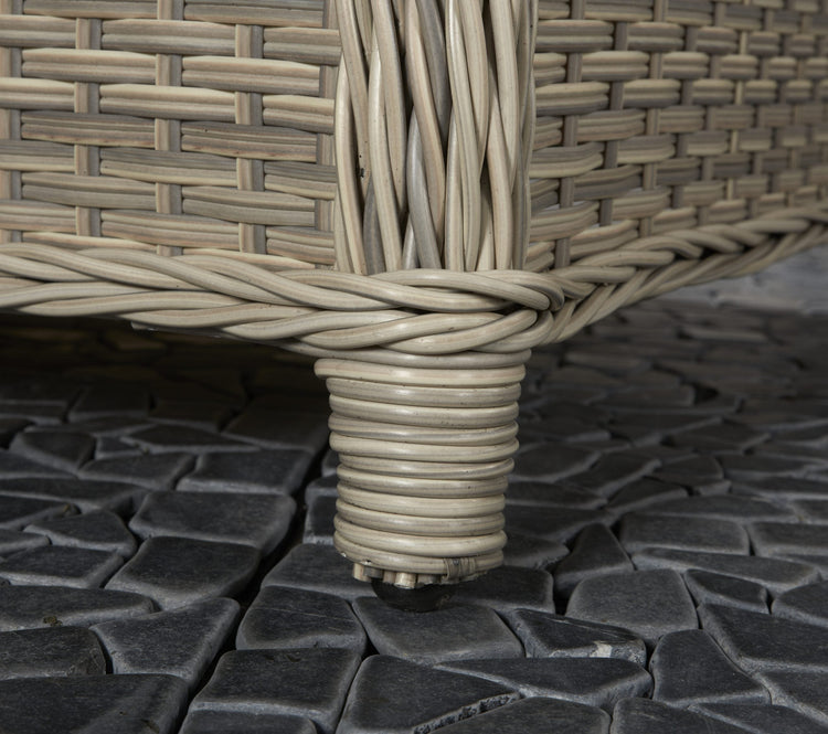 Signature Weave - Rattan 4 Seater Sofa Set with Supper Table in Grey | Meghan | Megh0297