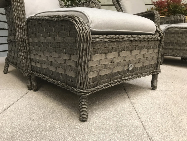 Signature Weave - Rattan Grey Five Piece Lounge Set in Grey | Mia | Mia0102