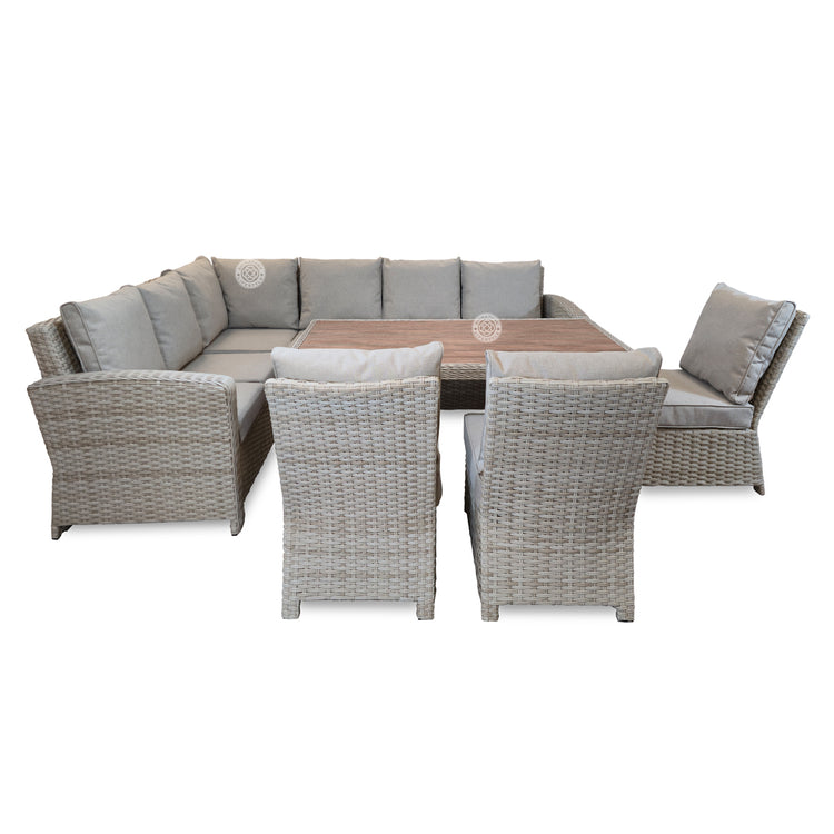 Northwood Corner Dining Sofa + 3 Armless Chairs | Nort0562