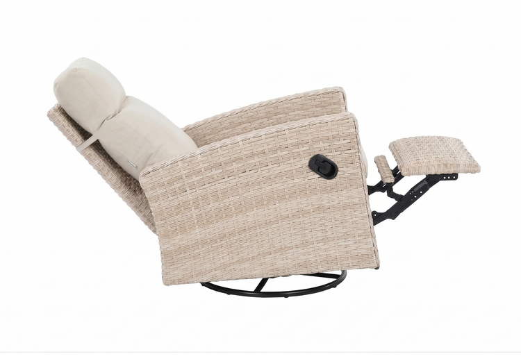 Northwood Outdoor Rattan Recliner Swivel Armchair | Nort0563