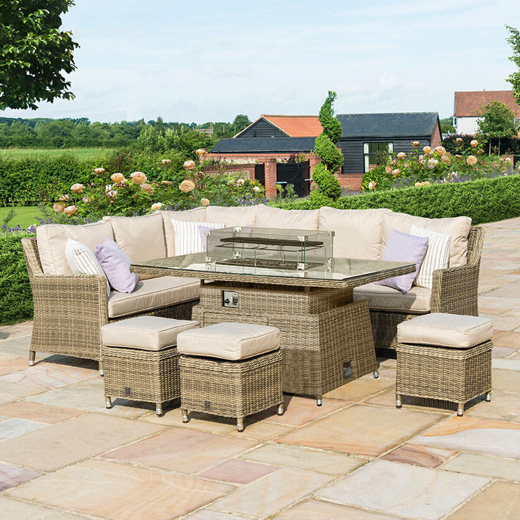 Homeflair - Winchester Corner Rattan Dining Set