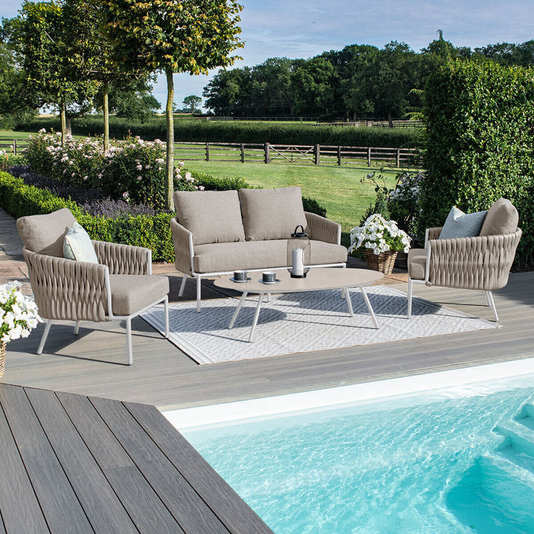 Maze Rattan - Marina 2 Seat Rope Weave Sofa Set