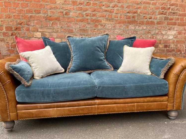Brompton Fabric 3 Seater Sofa | Vintage