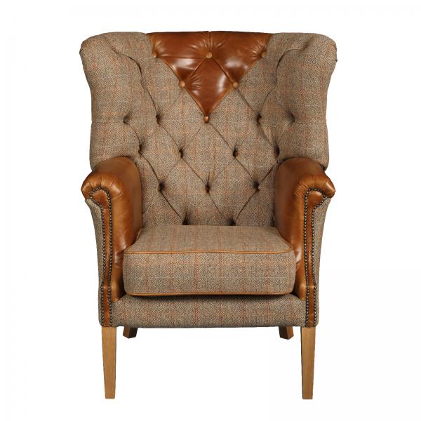 Buckingham High Back Chair | Hunting Lodge | Vintage