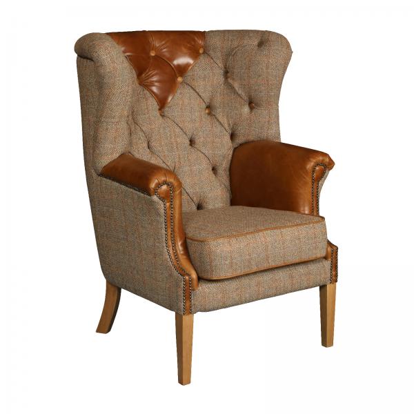 Buckingham High Back Chair | Hunting Lodge | Vintage