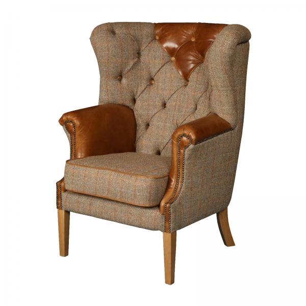 Buckingham High Back Chair | Hunting Lodge | Vintage