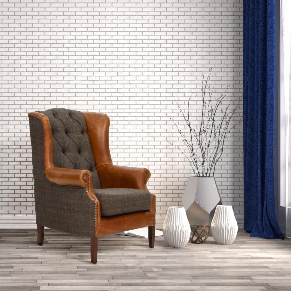 High Back Wing Armchair | Moreland | Vintage