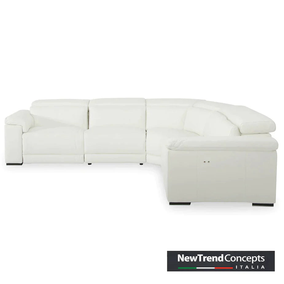 Palinuro Italian Leather Sofa & Corner with Adjustable Headrests