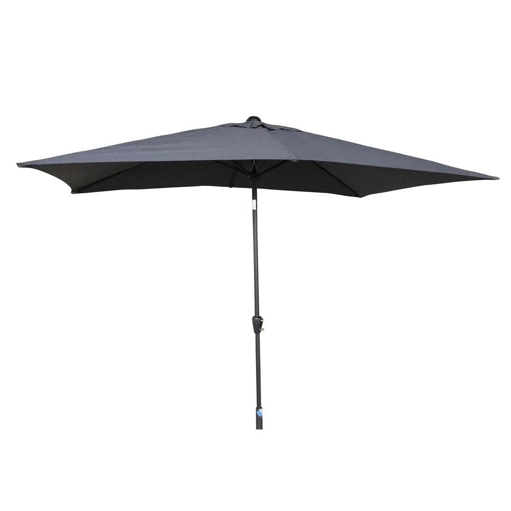 2.5m Grey Garden Table Parasol with Tilt