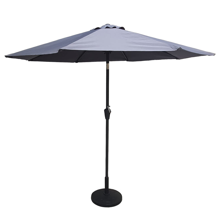 Rattan 3m Table Parasol with Tilt in Grey | Para0079
