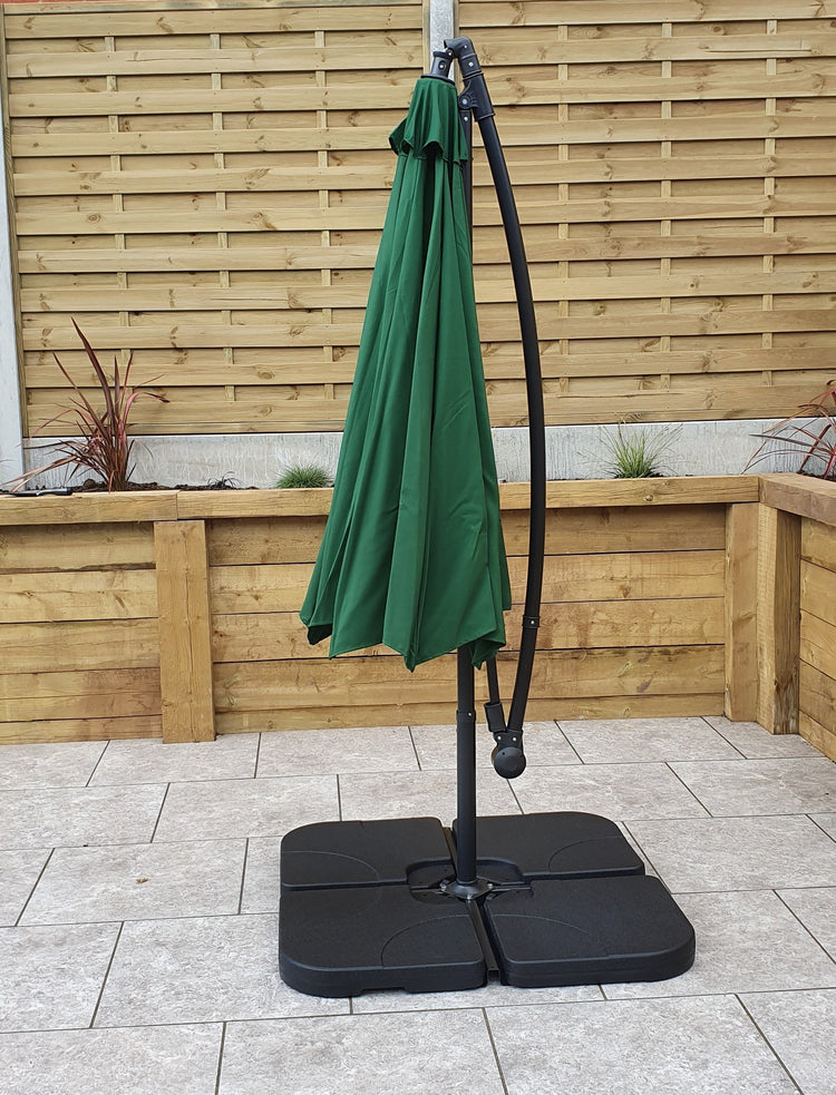Rattan 3m Banana Parasol | Para0345
