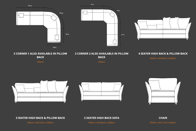 Paris Fabric Sofa Collection | Lebus Upholstery