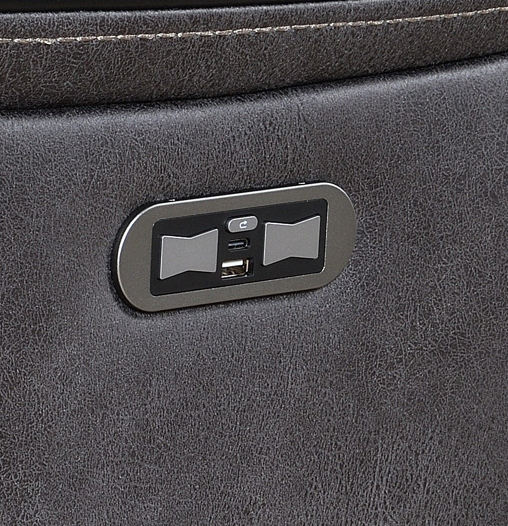 Phoenix Media Smart Power Electric Recliner Sofa Collection in Grey