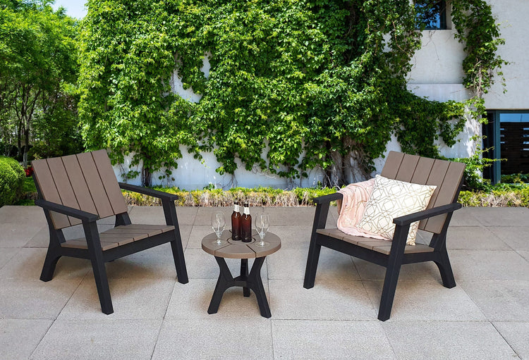 Signature Weave - Rattan Lounge Set in moulded Plastic | Polly | Poll0350