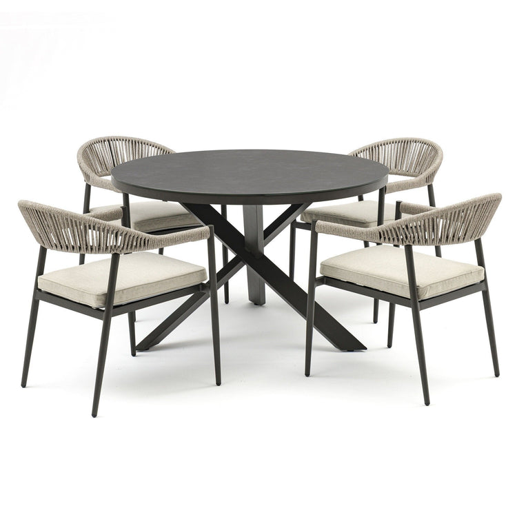 Homeflair - Roma Rope Weave Dining Set