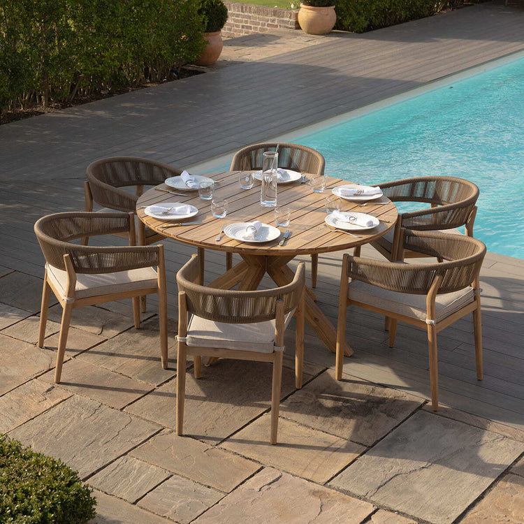 Homeflair - Porto Rope Weave Dining Set
