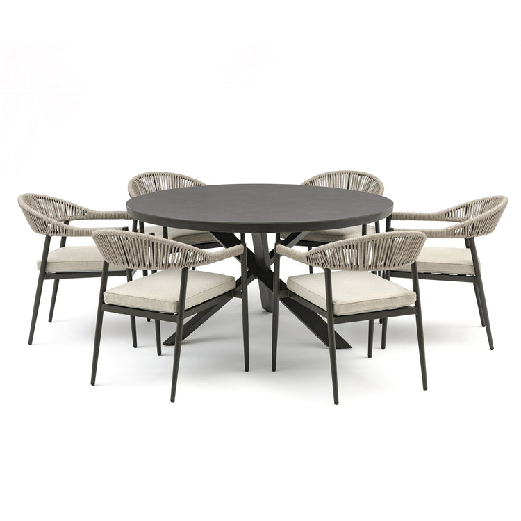 Homeflair - Roma Rope Weave Dining Set
