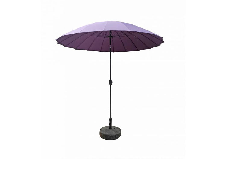 Rattan 2.7m Shanghai Parasol in Purple | Para0321