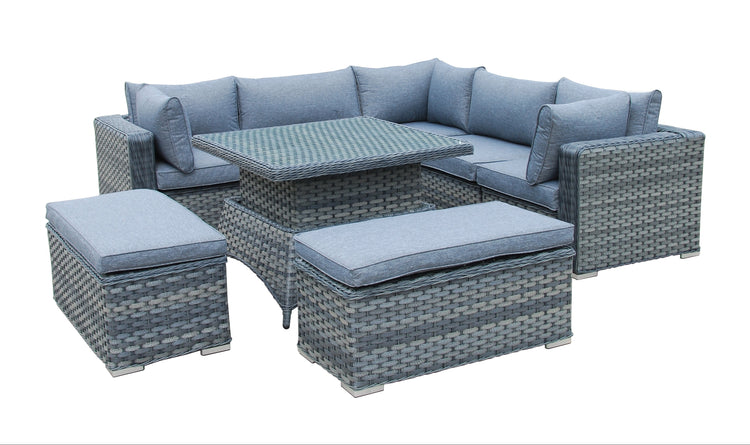 Rattan Richmond Dining Modular Corner Sofa Set | Rich953G