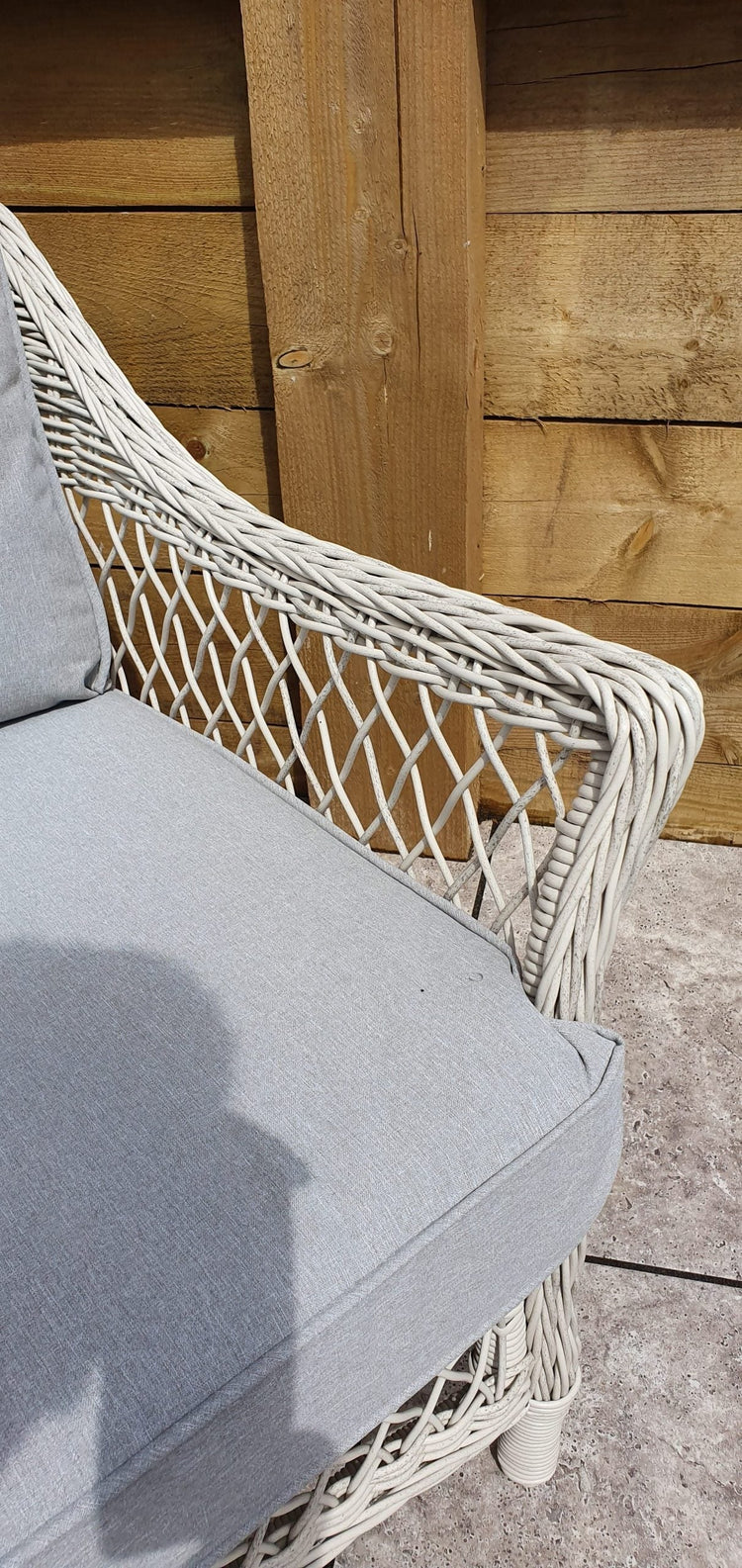 Signature Weave - Rattan Sofa Set with Coffee Table in White Wicker | Rose | Rose0371