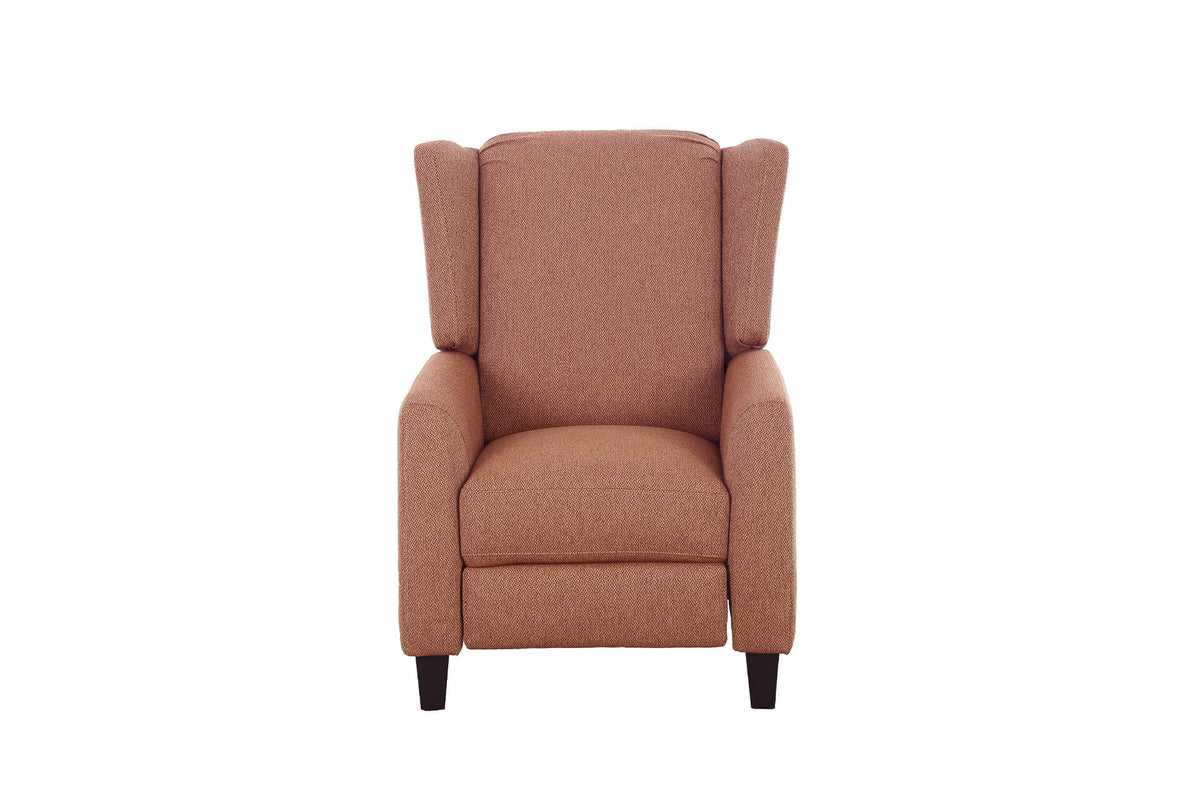 Archie Pastel Fabric Pushback Recliner Chair with Water-Repellent Fabric