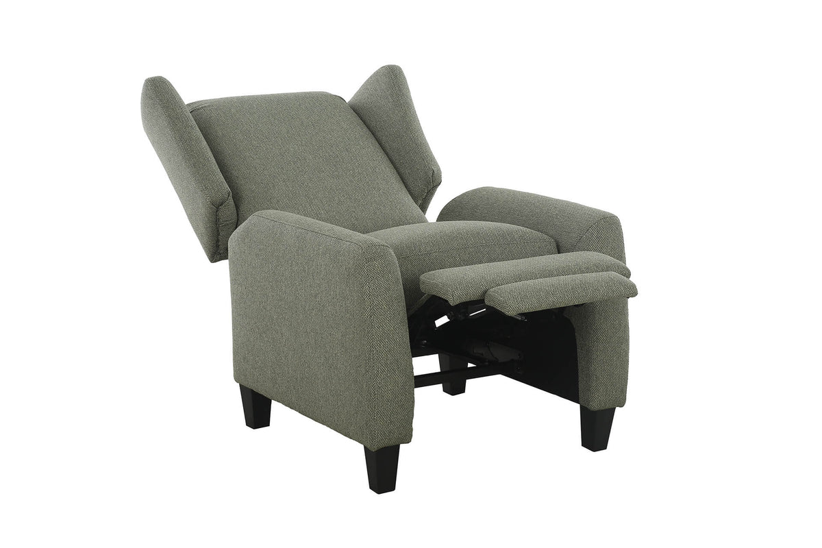 Archie Pastel Fabric Pushback Recliner Chair with Water-Repellent Fabric