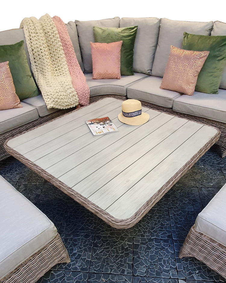 Signature Weave - Rattan Corner Dining Set with Lift Table | Sarah | Sara0260
