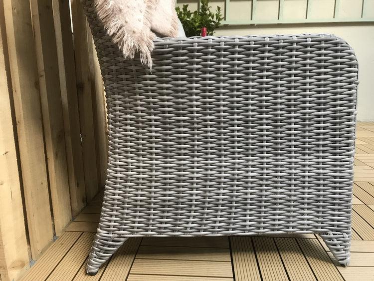 Signature Weave - Rattan 3 Piece Lounge Set in Round Grey Weave | Sarah | Sara0261