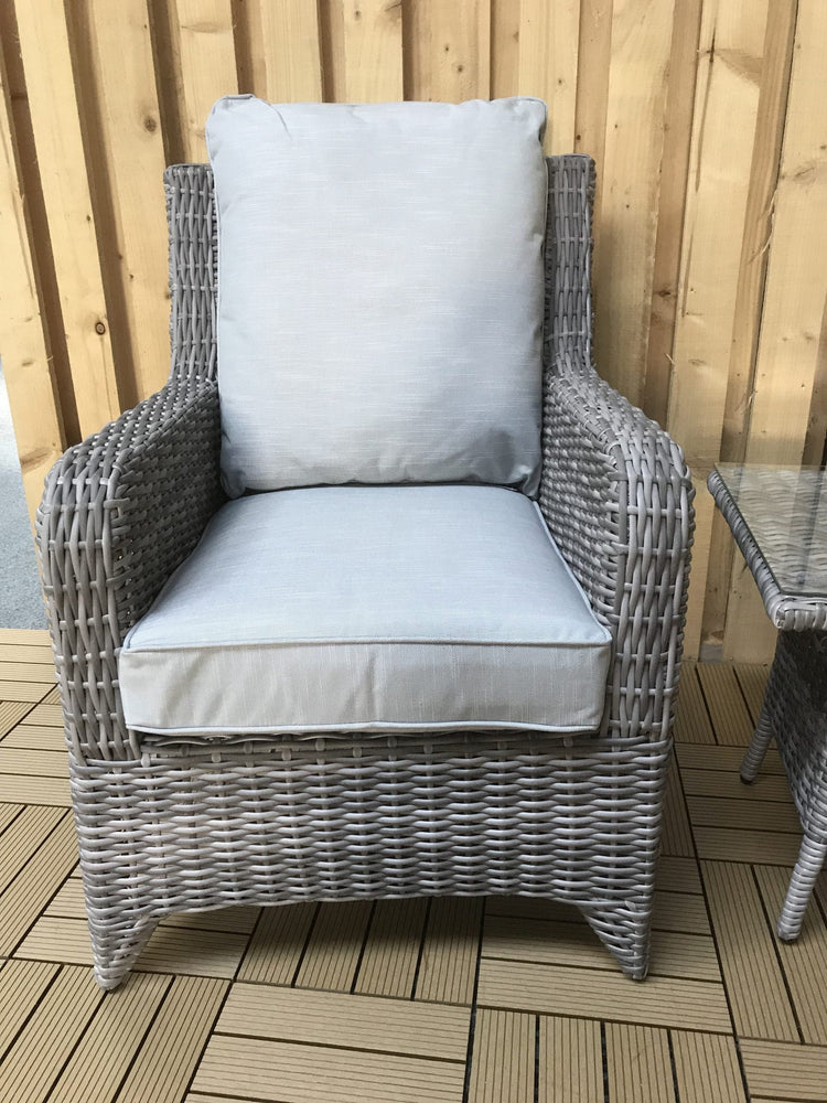 Signature Weave - Rattan 3 Piece Lounge Set in Round Grey Weave | Sarah | Sara0261