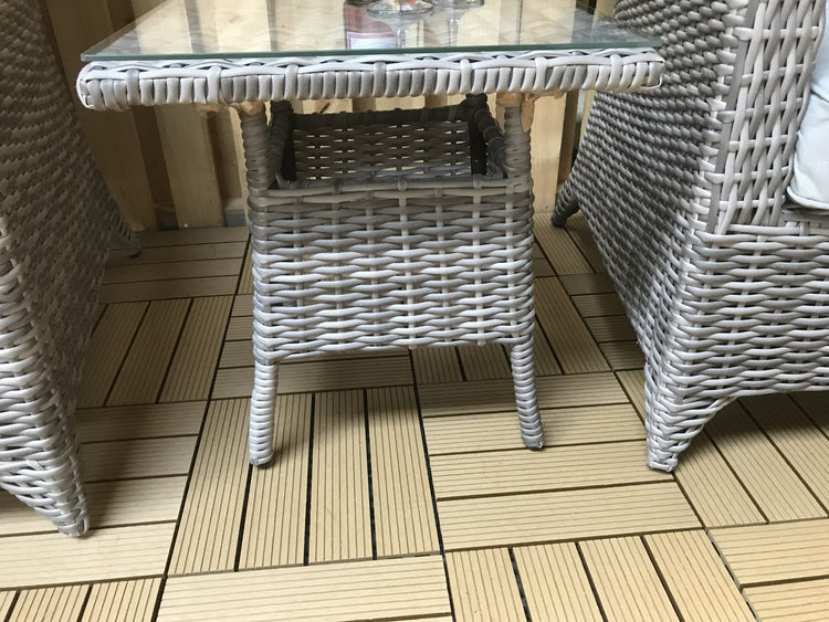 Signature Weave - Rattan 3 Piece Lounge Set in Round Grey Weave | Sarah | Sara0261