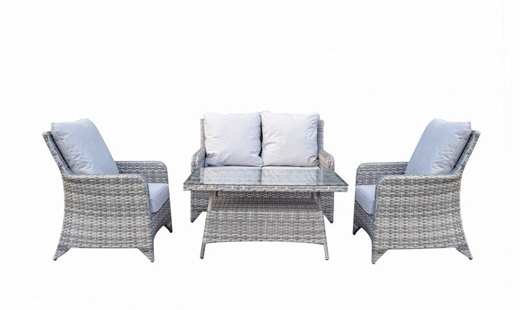 Signature Weave - Rattan Sofa Set with High Coffee Table | Sarah | Sara0380
