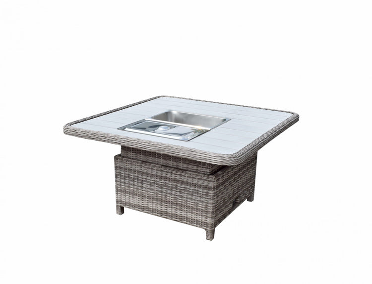 Signature Weave - Sarah Corner Dining Sofa with Lift Table and Ice Bucket | Sara0392