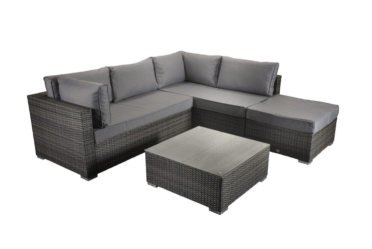 Signature Weave - Savannah Rattan Corner Sofa Set in Grey | Sava0093