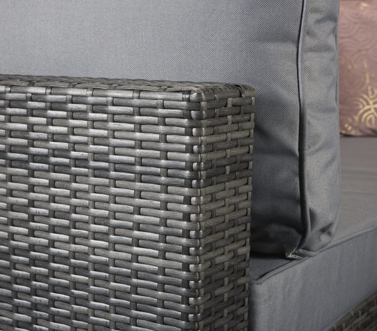 Signature Weave - Savannah Rattan Corner Sofa Set in Grey | Sava0093