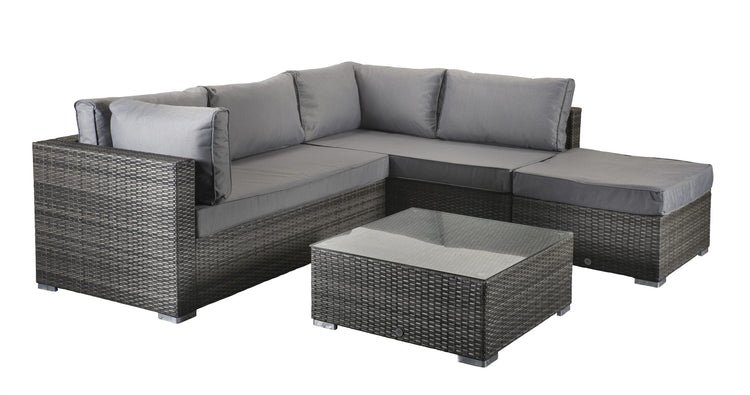 Signature Weave - Savannah Rattan Corner Sofa Set in Grey | Sava0093