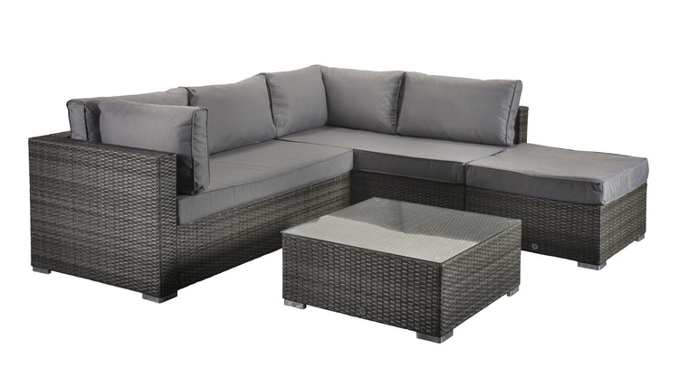Signature Weave - Savannah Rattan Corner Sofa Set in Grey | Sava0093