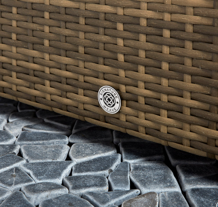 Signature Weave - Savannah Rattan Corner Sofa Set in 8mm Brown Weave | Sava0094