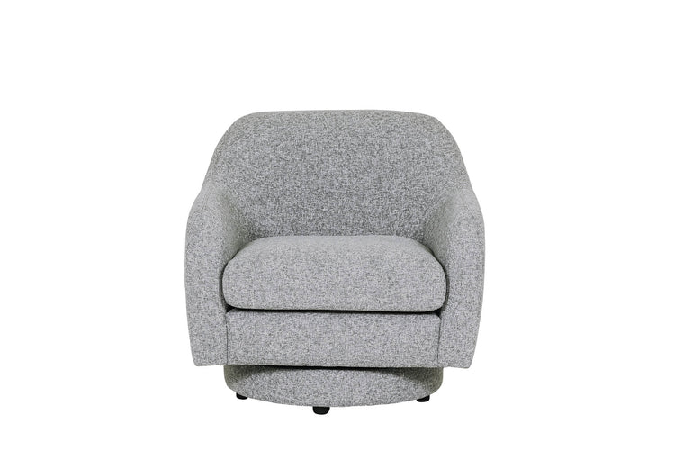Spencer Grey Fabric Swivel Accent Chair | VIDA Living