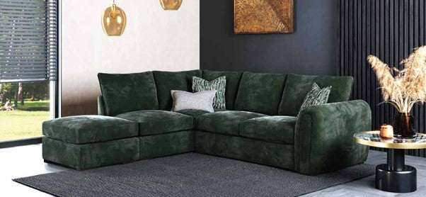 Utopia Round Arm Fabric Sofa & Sofa Bed Collection