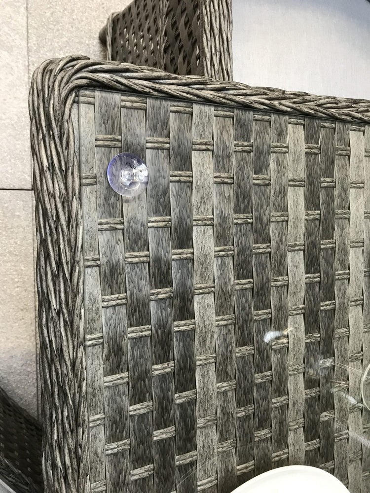 Signature Weave - Rattan Square Table + 4 Chairs Set | Victoria | Vict0147_Vict0112
