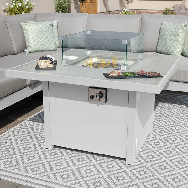 Maze Living -Amalfi Square Aluminium Corner Dining Set