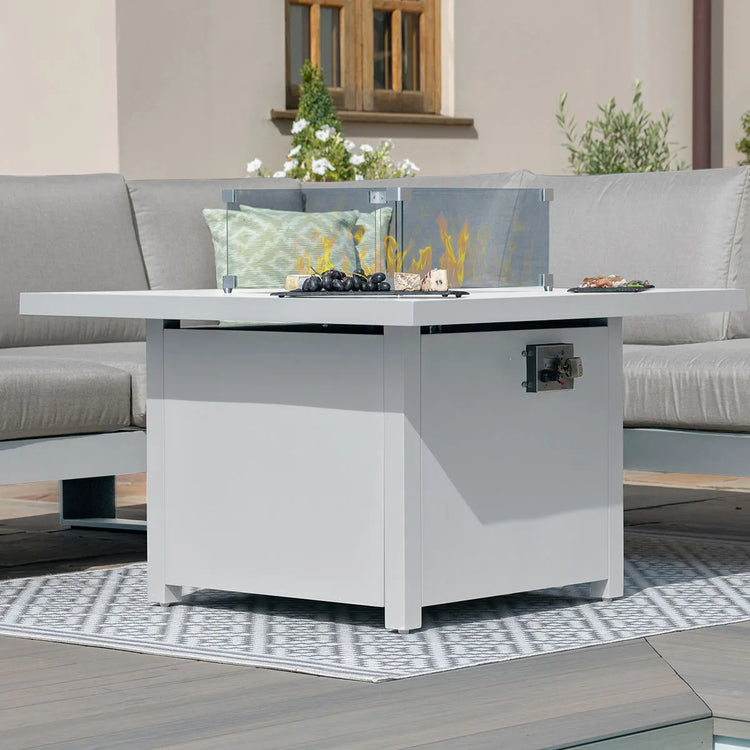 Maze Living -Amalfi Square Aluminium Corner Dining Set