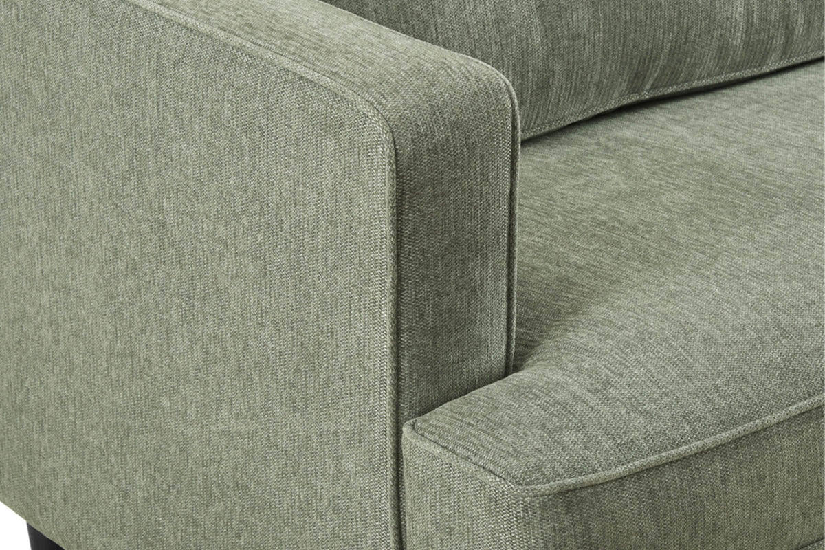 Juniper Button Back Fabric Sofa Collection in Sage or Grey