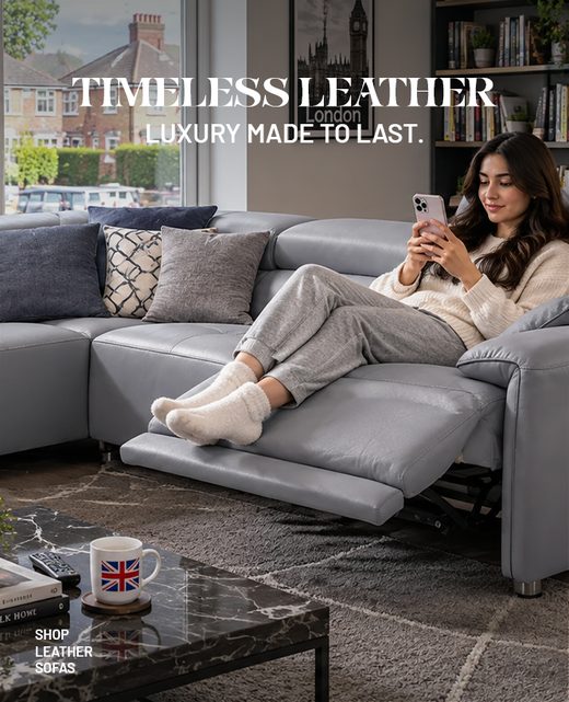 Shop leather sofas