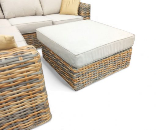 Rattan Brown Malibu Corner Sofa Set | MALI168MJ - Image 6